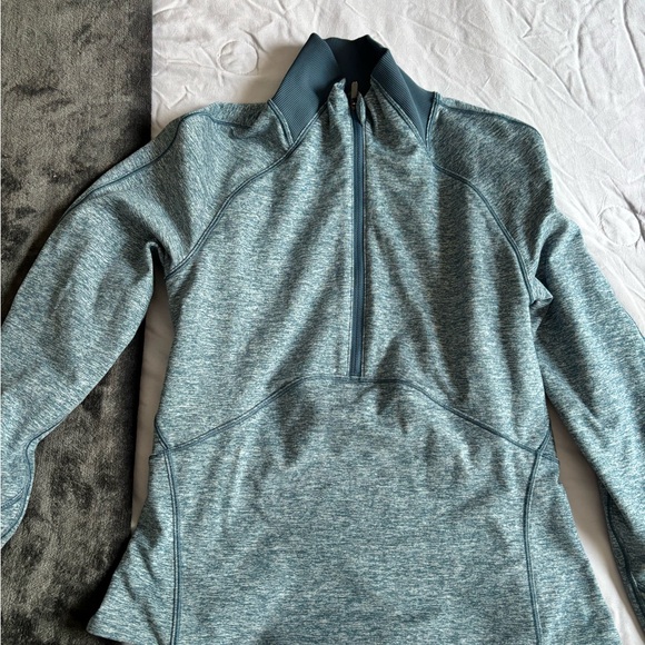 lululemon athletica Tops - lululemon athletica Teal Half-Zip Sweatshirt